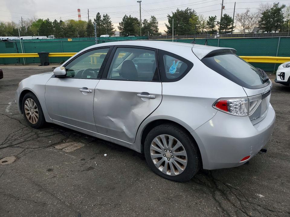 2008 Subaru Impreza VIN JF1GH61688H834792 COPART salvage auction — SIDE, Co - Bill Of Sale-Parts Only, sold $325 on 2026-07-09 (photo 2)
