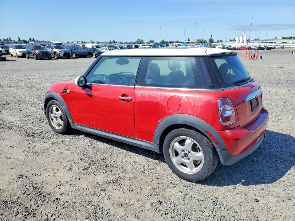 2011 Mini Cooper VIN WMWSU3C51BT092921 COPART salvage auction — FRONT END, Ca - Dis/Dlr/Exp Only Clean Title, sold $450 on 2026-07-02 (photo 2)