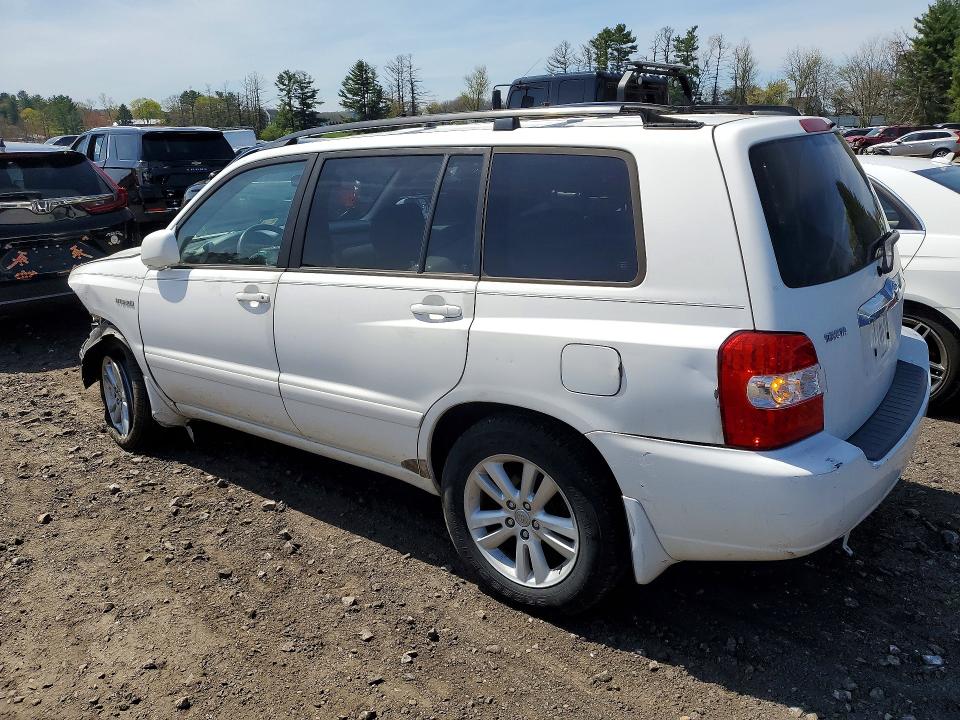 2006 Toyota Highlander VIN JTEDW21A360009301 COPART salvage auction — FRONT END, Md - Cert Of Salvage > 75% Damage, sold $950 on 2026-07-13 (photo 2)
