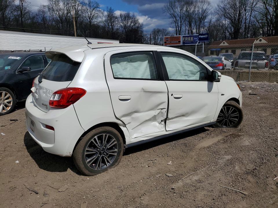 2019 Mitsubishi Mirage VIN ML32A5HJ2KH015039 COPART salvage auction — SIDE, Md - Cert Of Salvage > 75% Damage, sold $1,700 on 2026-07-07 (photo 3)