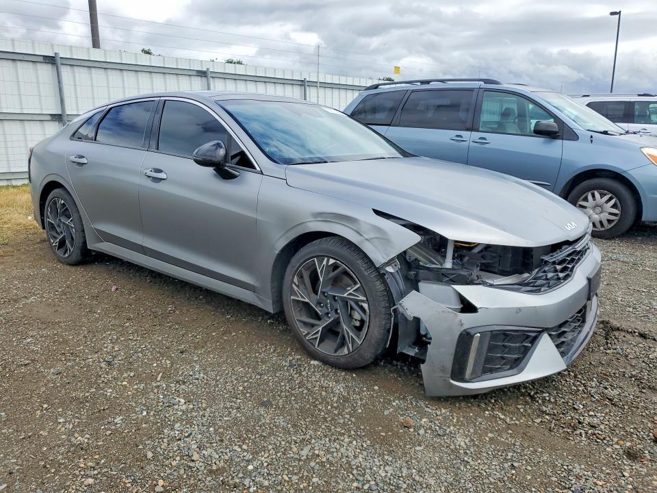 2025 Kia K5 VIN KNAG64J74S5326208 COPART salvage auction — FRONT END, Salvage Title, sold $12,700 on 2026-07-16 (photo 4)
