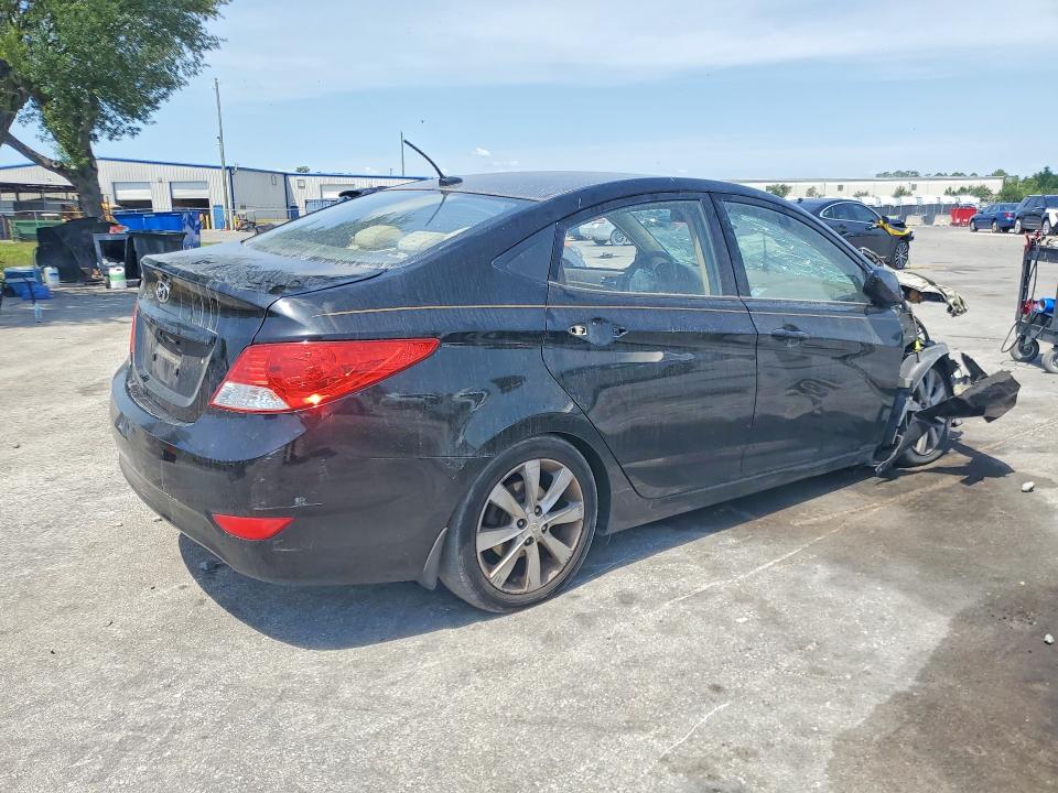 2014 Hyundai Accent VIN KMHCU4AE2EU769940 COPART salvage auction — FRONT END, Fl - Certificate Of Destruction, sold $15 on 2026-07-30 (photo 3)