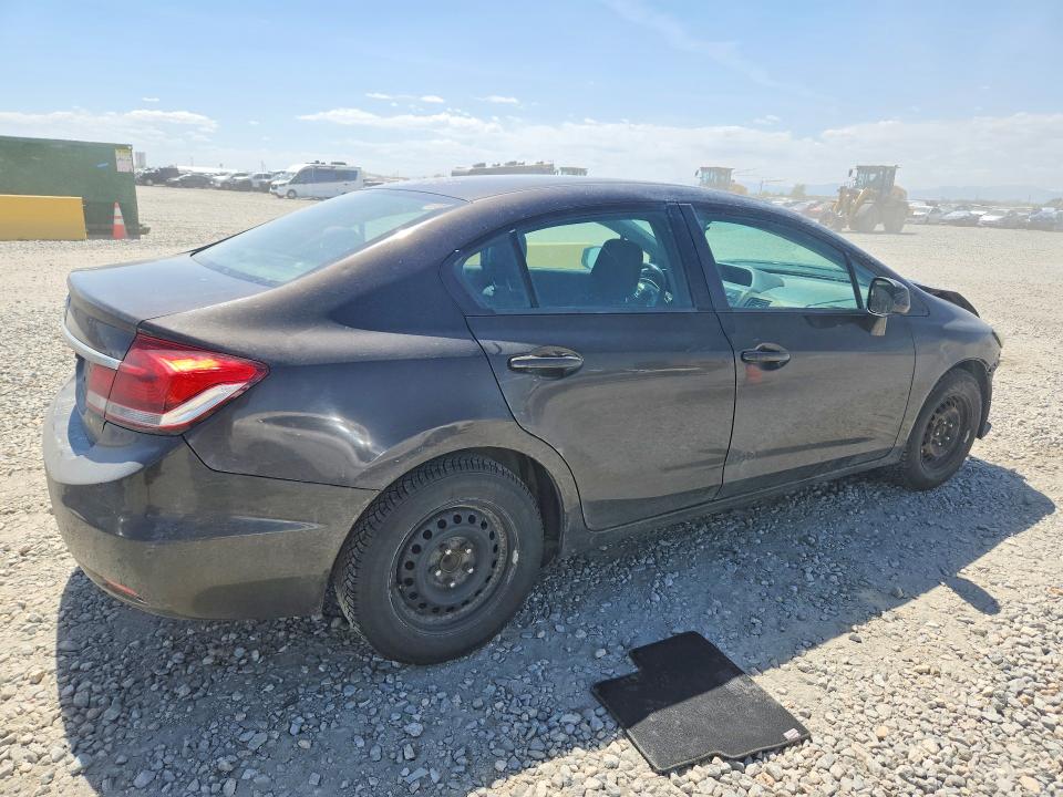 2013 Honda Civic VIN 19XFB2F58DE017063 COPART salvage auction — FRONT END, Id - Salvage Certificate Of Title, sold $275 on 2026-07-23 (photo 3)