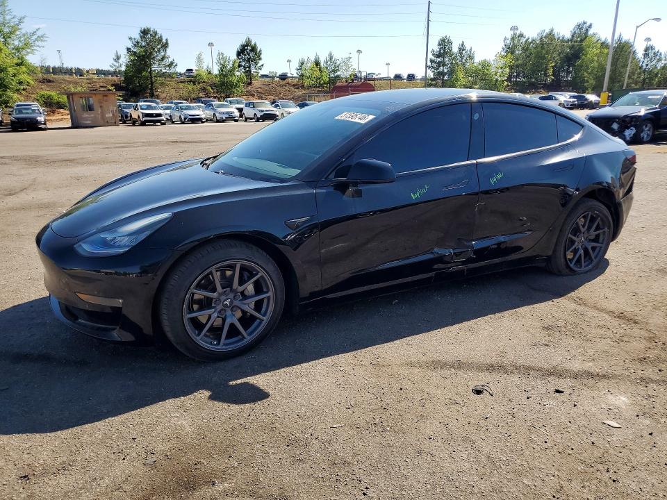 2019 Tesla Model 3 VIN 5YJ3E1EB7KF432247 COPART salvage auction — SIDE, Sc - Cert Of Title-Salvage, sold $2,900 on 2026-07-24 (photo 1)