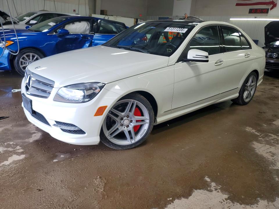 2011 Mercedes-benz C-klasse VIN WDDGF8BB5BR149048 COPART salvage auction — HAIL, Il - Salvage Certificate, sold $2,900 on 2026-08-18 (photo 1)