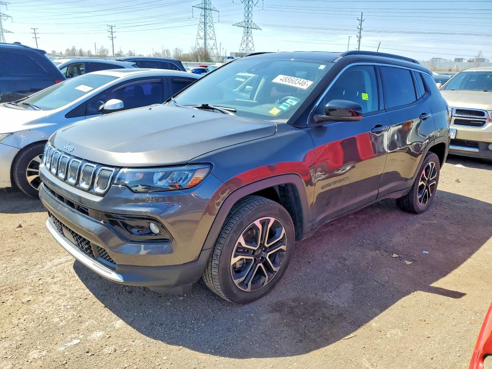 2022 Jeep Compass VIN 3C4NJDCB7NT223735 — COPART salvage auction photo
