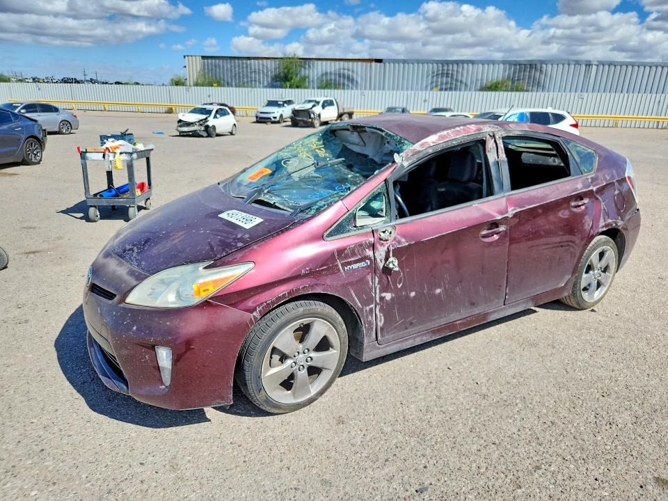 2013 Toyota Prius VIN JTDKN3DU8D5596654 COPART salvage auction — UNDERCARRIAGE, AZ - CERT OF TITLE - SALVAGE, sold $275 on 2026-07-24 (photo 1)