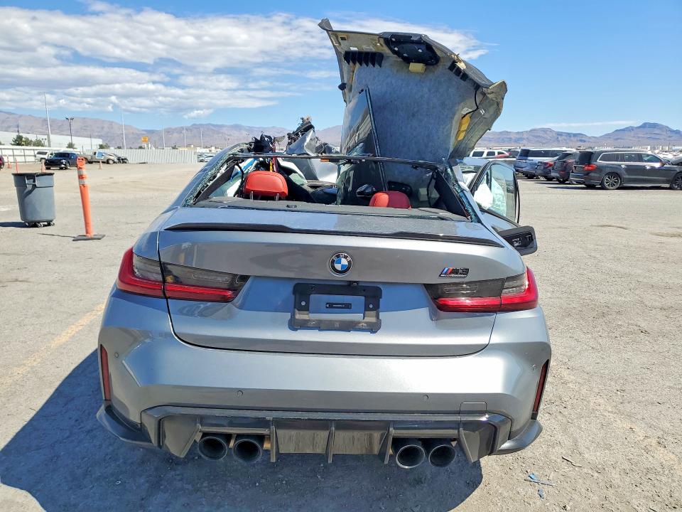 2023 BMW M3 VIN WBS33AY00PFR31676 COPART salvage auction — ALL OVER, Nv - Salvage Title, sold $9,300 on 2026-07-02 (photo 6)