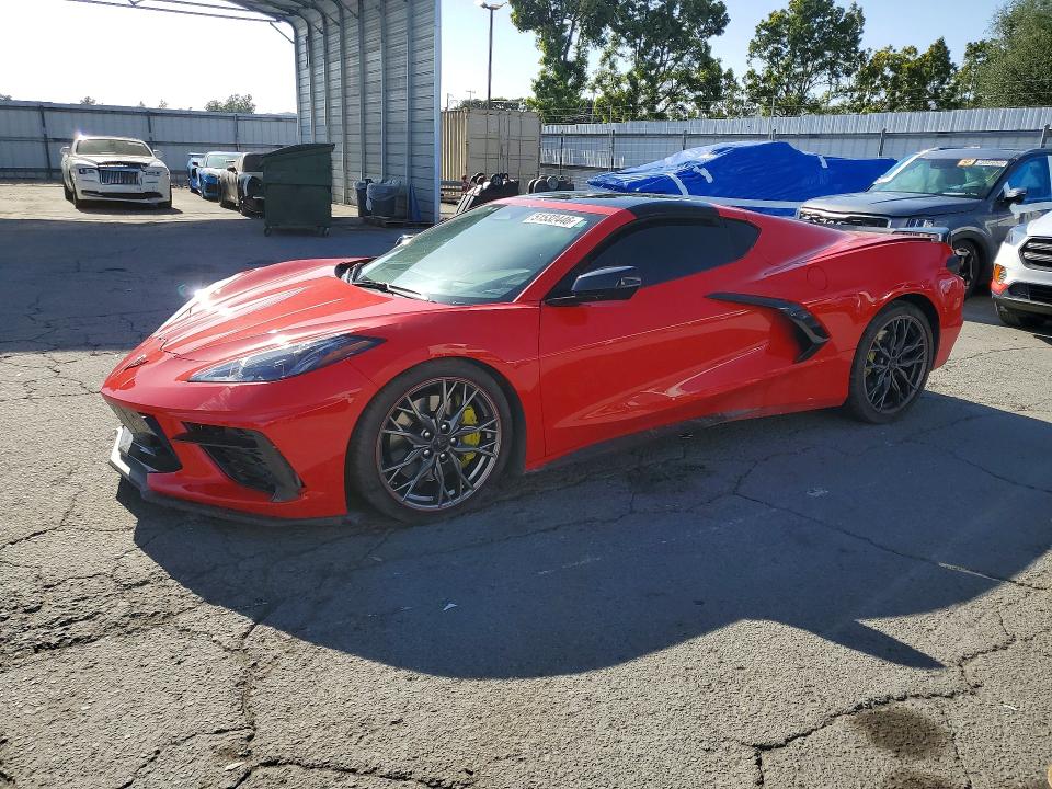 2024 Chevrolet Corvette VIN 1G1YC2D4XR5112929 COPART salvage auction — SIDE, Ca - Salvage Certificate, sold $42,500 on 2026-07-21 (photo 1)