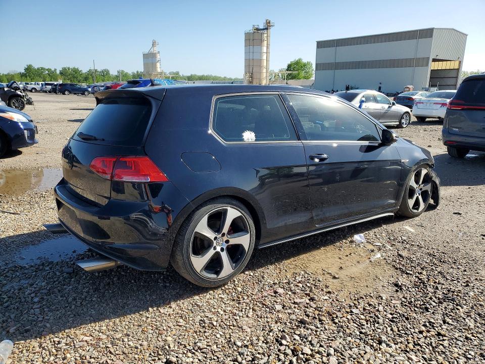 2016 Volkswagen Gti VIN 3VWTT7AU6GM006078 COPART salvage auction — FRONT END, Ks - Cert Of Title-Salvage, sold $125 on 2026-07-09 (photo 3)