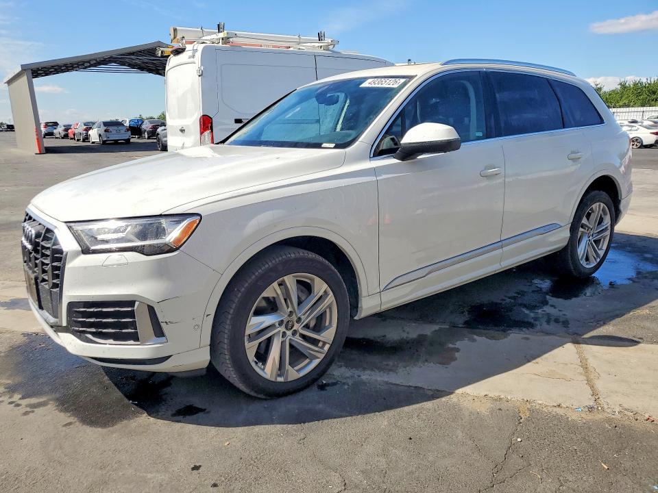 2021 Audi Q7 VIN WA1LJAF72MD041470 COPART salvage auction — SIDE, CA - SALVAGE CERTIFICATE, sold $19,100 on 2026-07-13 (photo 1)