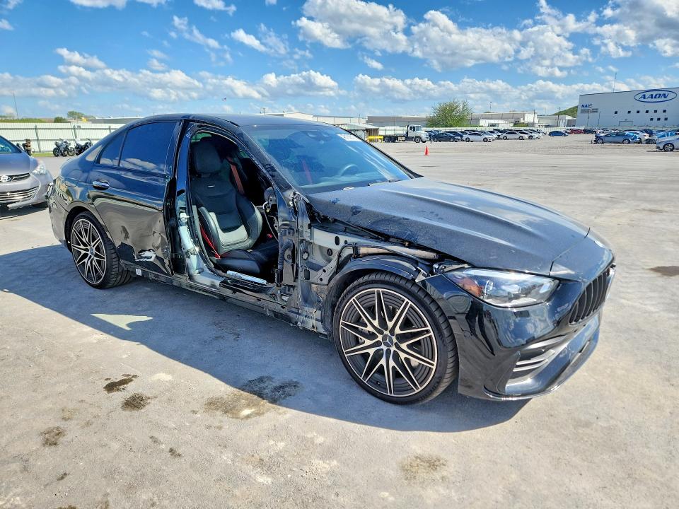 2024 Mercedes-benz C-klasse VIN W1KAF8HB9RR186840 COPART salvage auction — SIDE, OK, sold $19,900 on 2026-07-22 (photo 4)