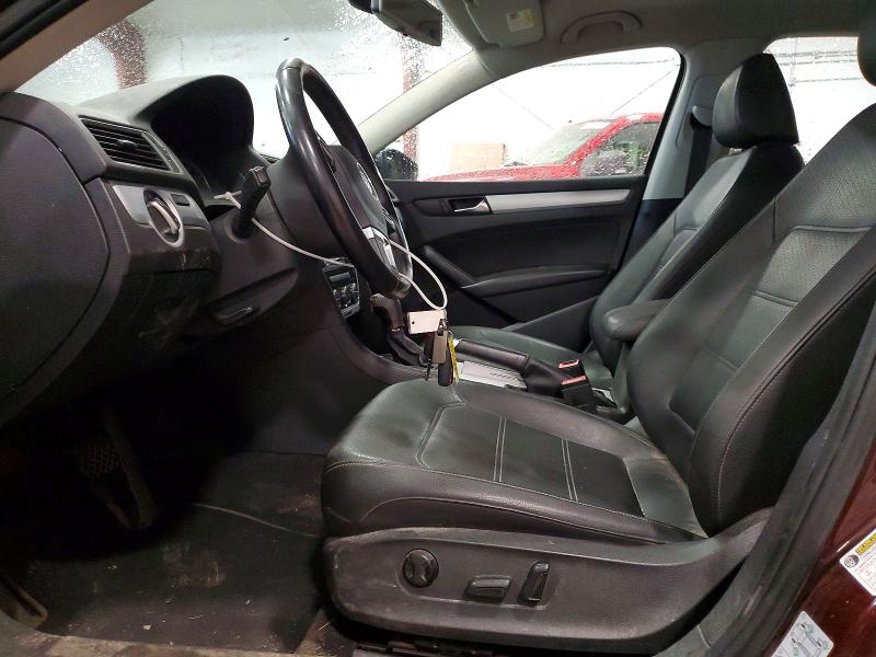 2012 Volkswagen Passat VIN 1VWBP7A34CC020192 COPART salvage auction — FRONT END, Wv - Salvage Certificate, sold $400 on 2026-08-19 (photo 7)