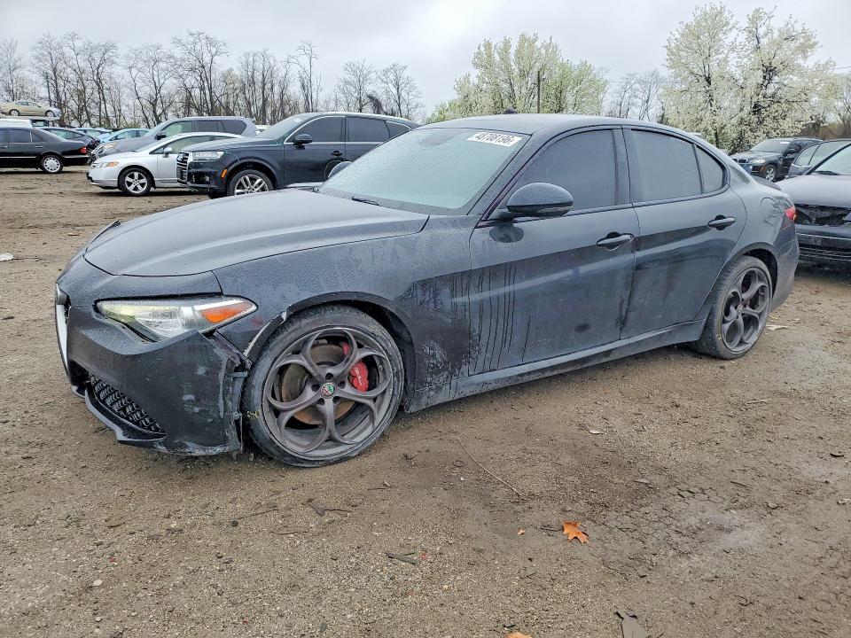 2019 Alfa romeo Giulia VIN ZARFANBN2K7604212 COPART salvage auction — FRONT END, Md - Cert Of Salvage > 75% Damage, sold $6,300 on 2026-07-14 (photo 1)