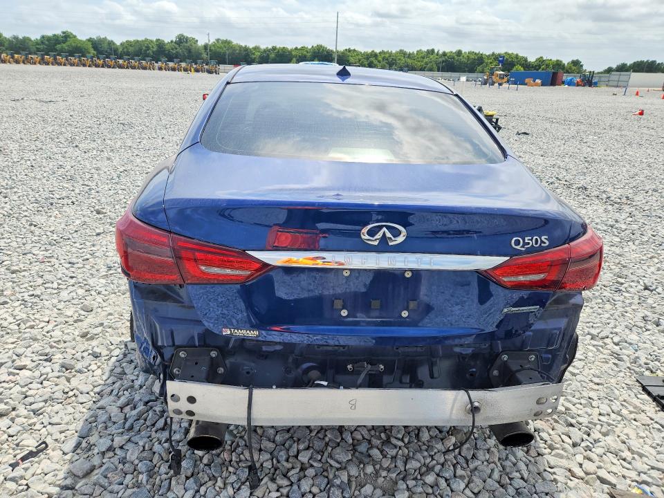 2019 Infiniti Q50 VIN JN1EV7AP6KM541709 COPART salvage auction — REAR END, Fl - Cert Of Title Slvg Rebuildable, sold $4,400 on 2026-07-31 (photo 6)