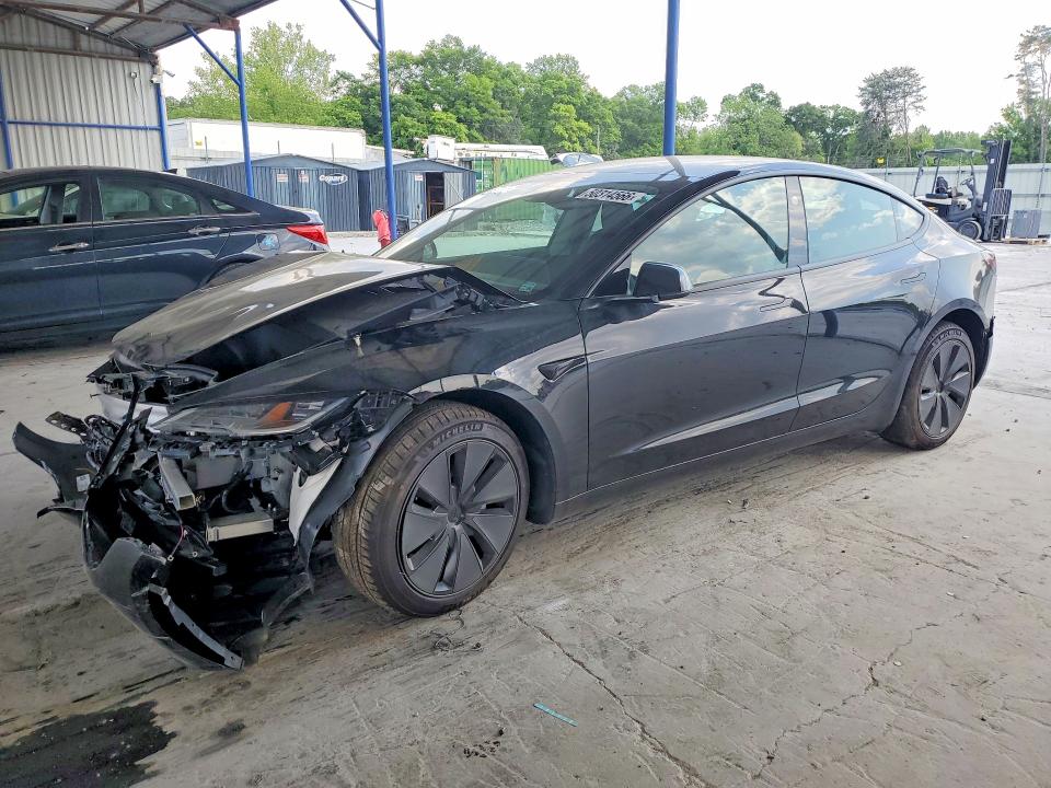 2026 Tesla Model 3 VIN 5YJ3E1EA4TF131735 COPART salvage auction — FRONT END, Pa - Certificate Of Salvage, sold $10,700 on 2026-07-09 (photo 1)
