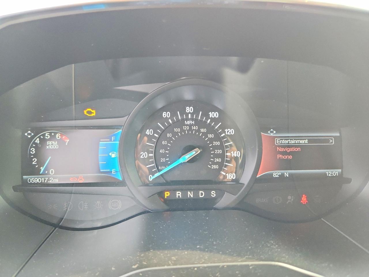 2020 Ford Edge VIN 2FMPK3K92LBB50809 COPART salvage auction — Front End, TX - CERTIFICATE OF TITLE, sold $5,000 on 2026-07-09 (photo 9)