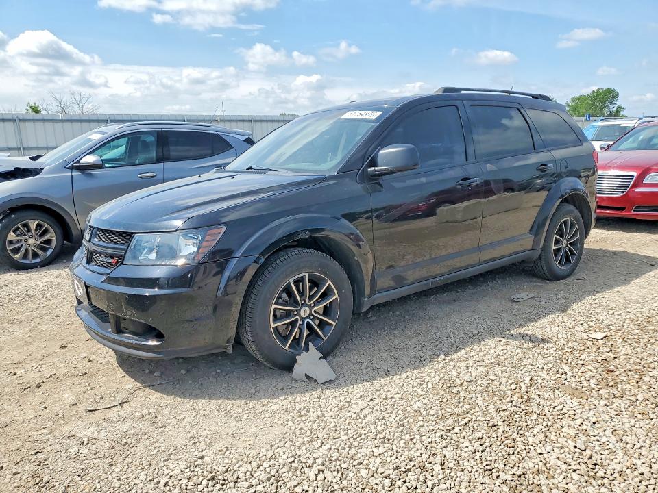 2018 Dodge Journey VIN 3C4PDCAB7JT347494 COPART salvage auction — HAIL, Ks - Cert Of Title-Salvage, sold $2,300 on 2026-07-09 (photo 1)