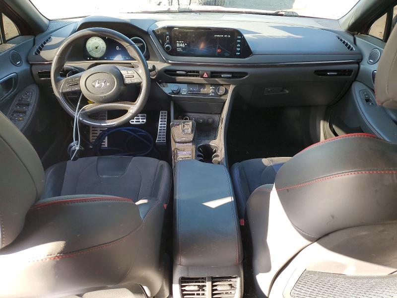 2023 Hyundai Sonata VIN KMHL14JC4PA336731 COPART salvage auction — REAR END, Id - Salvage Certificate Of Title, sold $6,100 on 2026-07-14 (photo 8)