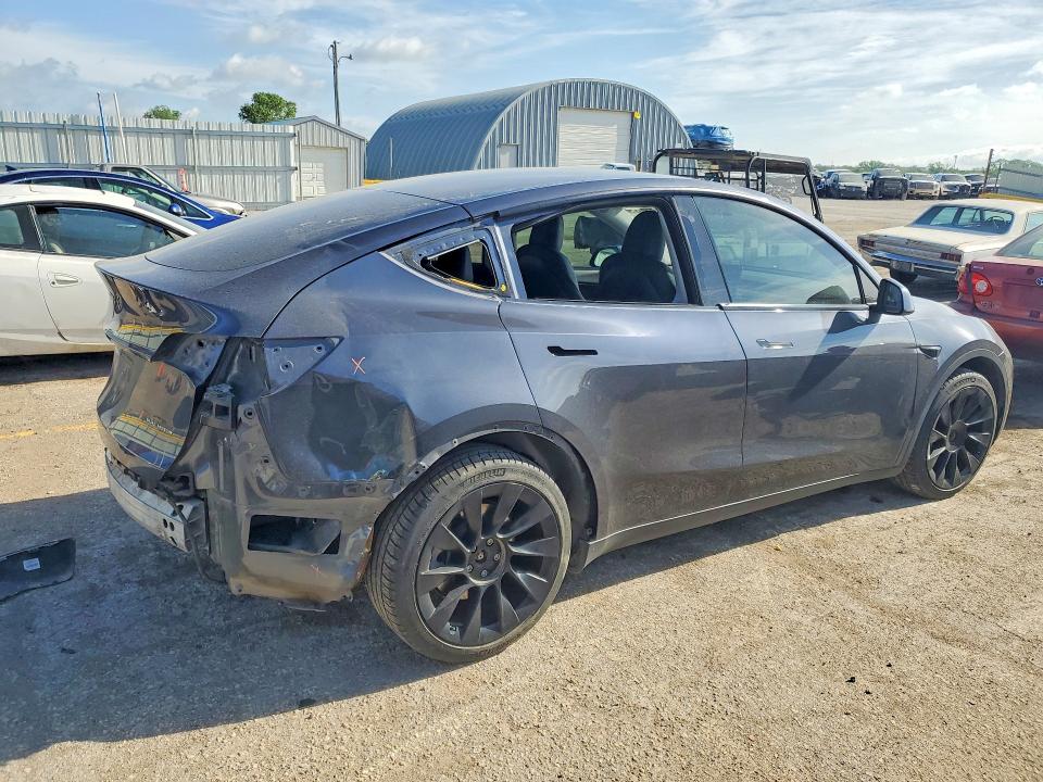 2020 Tesla Model y VIN 5YJYGDEE7LF045405 COPART salvage auction — REAR END, Ks - Cert Of Title-Salvage, sold $8,700 on 2026-07-08 (photo 3)