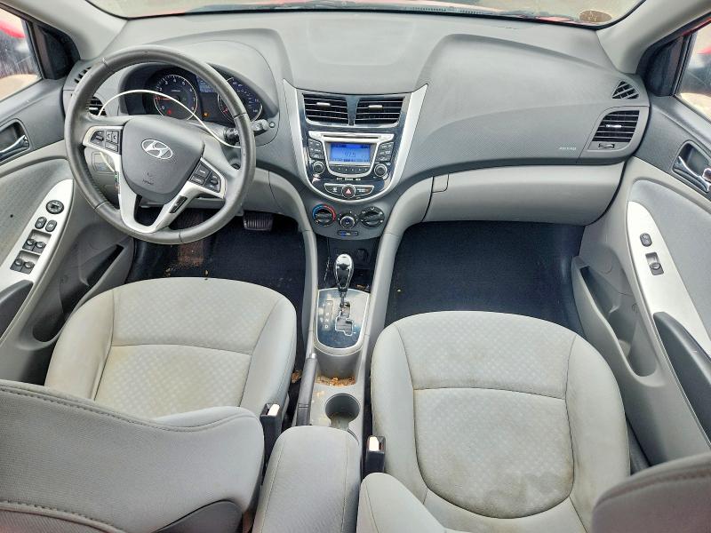 2013 Hyundai Accent VIN KMHCU5AE3DU078596 COPART salvage auction — REAR END, Hi - Certificate Of Salvage, sold $25 on 2026-07-27 (photo 8)