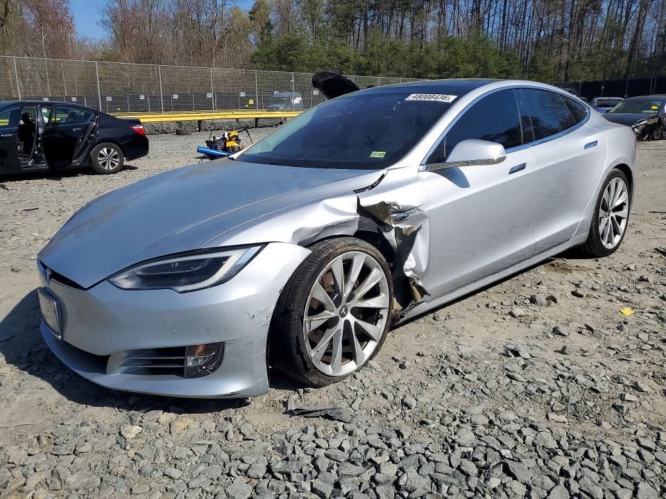 2018 Tesla Model s VIN 5YJSA1E20JF253571 COPART salvage auction — FRONT END, Md - Cert Of Salvage > 75% Damage, sold $10,200 on 2026-07-14 (photo 1)