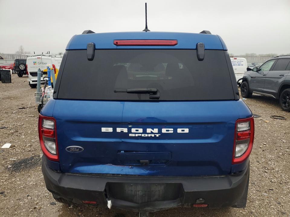 2024 Ford Bronco VIN 3FMCR9B61RRE75707 COPART salvage auction — REAR END, Ks - Cert Of Title-Salvage, sold $8,100 on 2026-07-02 (photo 6)