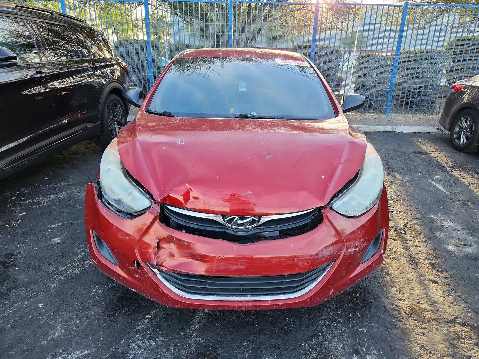 2011 Hyundai Elantra VIN KMHDH4AE0BU090916 COPART salvage auction — FRONT END, Nv - Salvage Title, sold $950 on 2026-07-02 (photo 5)