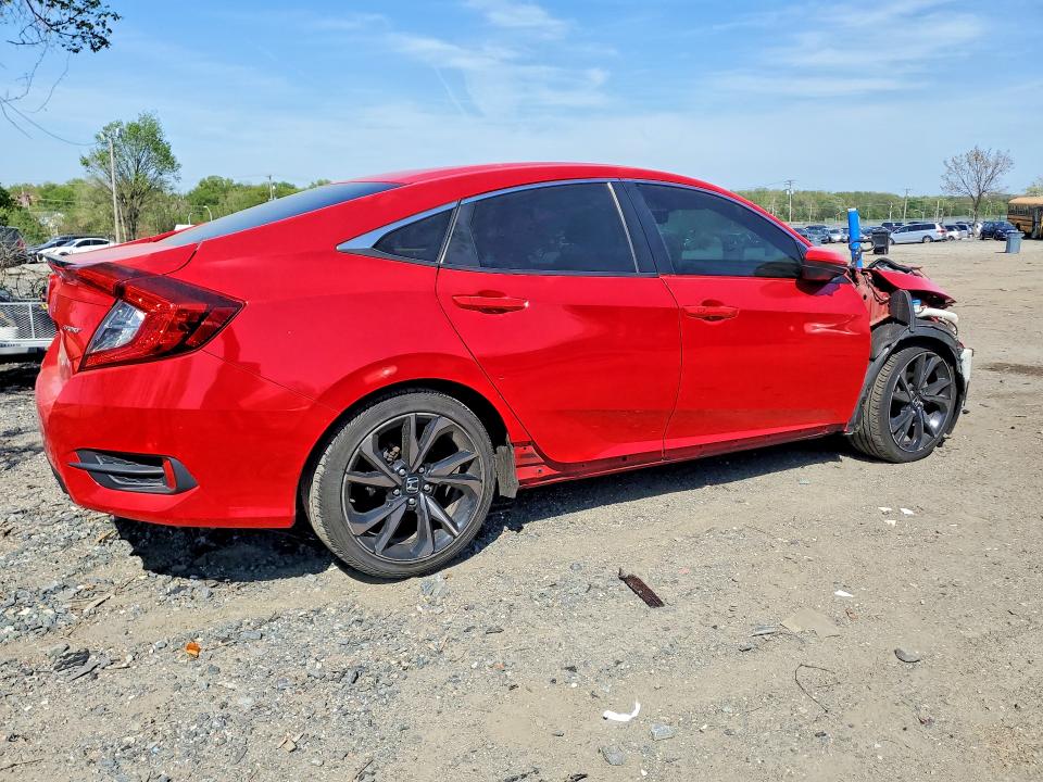 2019 Honda Civic VIN 2HGFC2F83KH601932 COPART salvage auction — FRONT END, Md - Cert Of Salvage > 75% Damage, sold $4,650 on 2026-07-02 (photo 3)