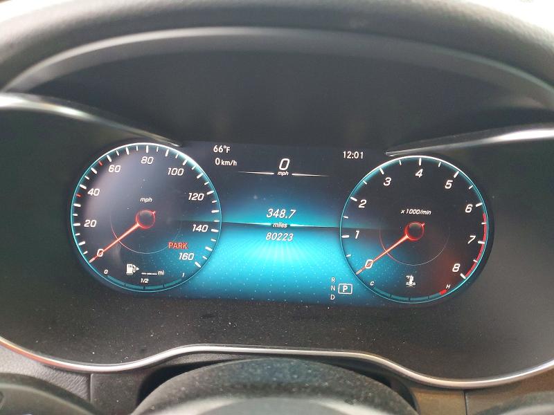 2022 Mercedes-benz Glc VIN W1N0G8EB4NG046104 COPART salvage auction — FRONT END, Tx - Salvage Vehicle Title, sold $1,600 on 2026-07-30 (photo 9)
