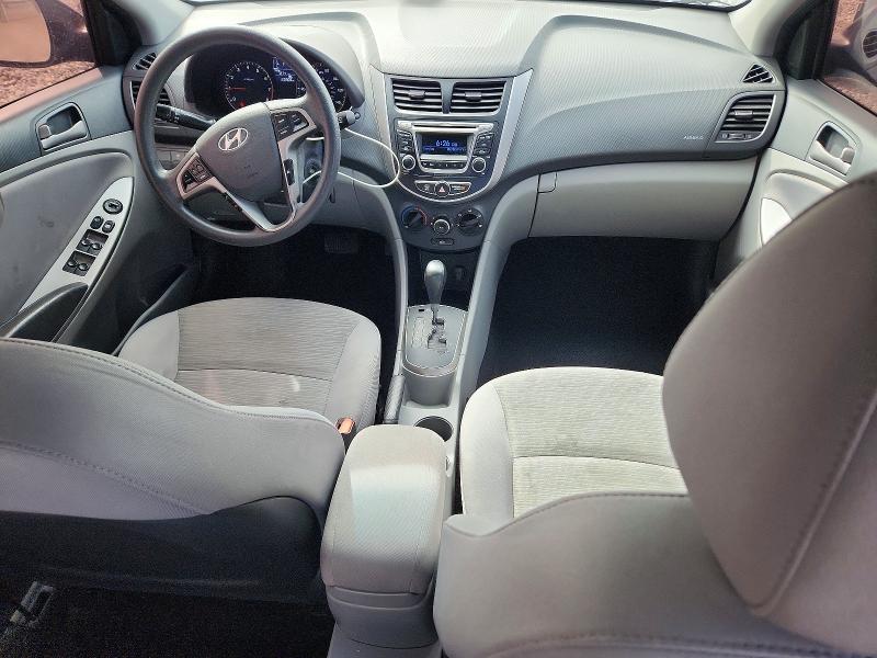 2016 Hyundai Accent VIN KMHCT4AE4GU973189 COPART salvage auction — REAR END, ID - SALVAGE CERTIFICATE OF TITLE, sold $850 on 2026-07-07 (photo 8)