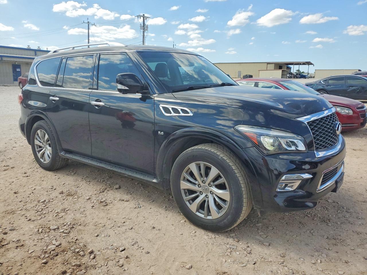 2017 Infiniti QX80 VIN JN8AZ2NE9H9158312 COPART salvage auction — Minor Dent/Scratches, TX - CERTIFICATE OF TITLE (P), sold $4,400 on 2026-07-08 (photo 4)