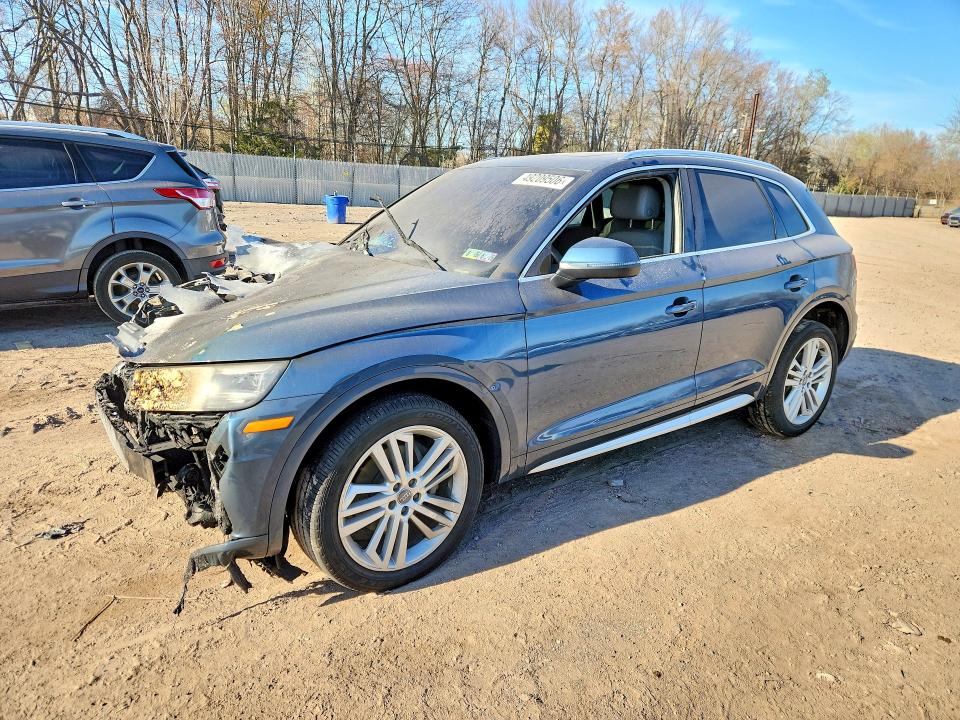2018 Audi Q5 VIN WA1BNAFY5J2066296 COPART salvage auction — ENGINE BURN, Pa - Cert Of Title, sold $2,750 on 2026-07-22 (photo 1)