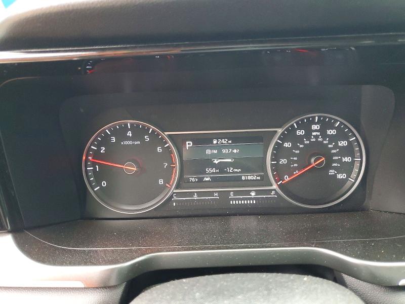 2021 Kia Sorento VIN 5XYRG4LC4MG065742 COPART salvage auction — FRONT END, Tx - Salvage Vehicle Title, sold $5,400 on 2026-07-31 (photo 9)