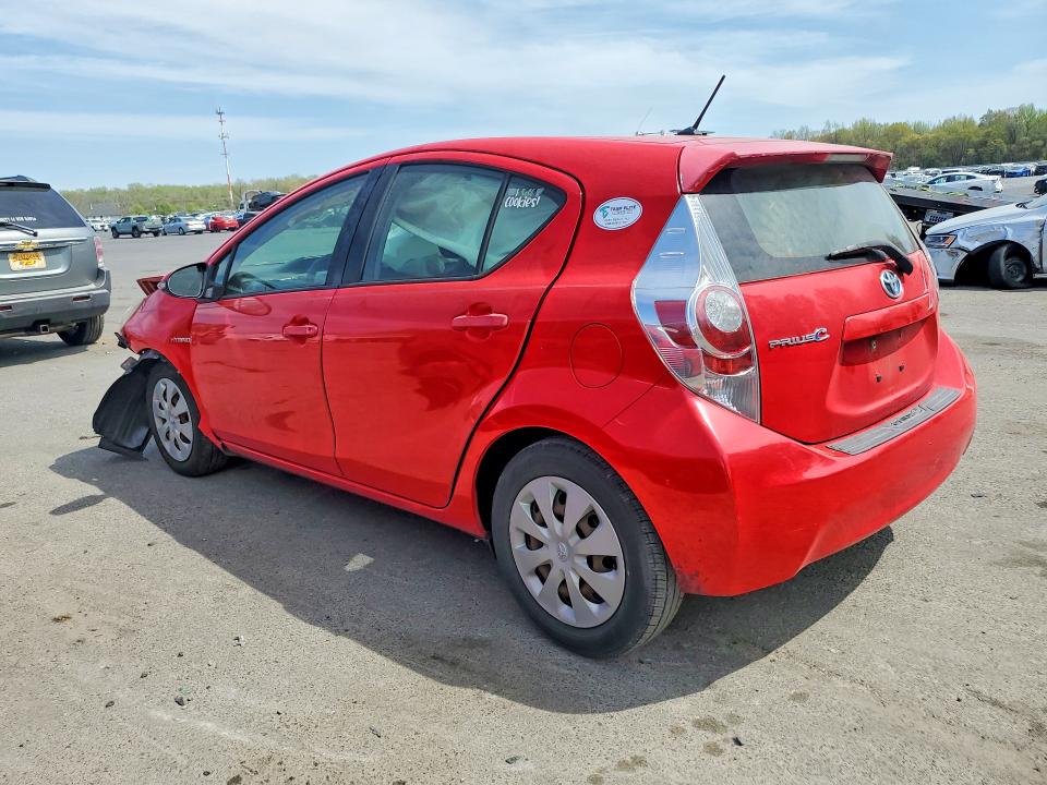 2013 Toyota Prius c VIN JTDKDTB3XD1549114 COPART salvage auction — FRONT END, Id - Salvage Certificate Of Title, sold $600 on 2026-07-07 (photo 2)