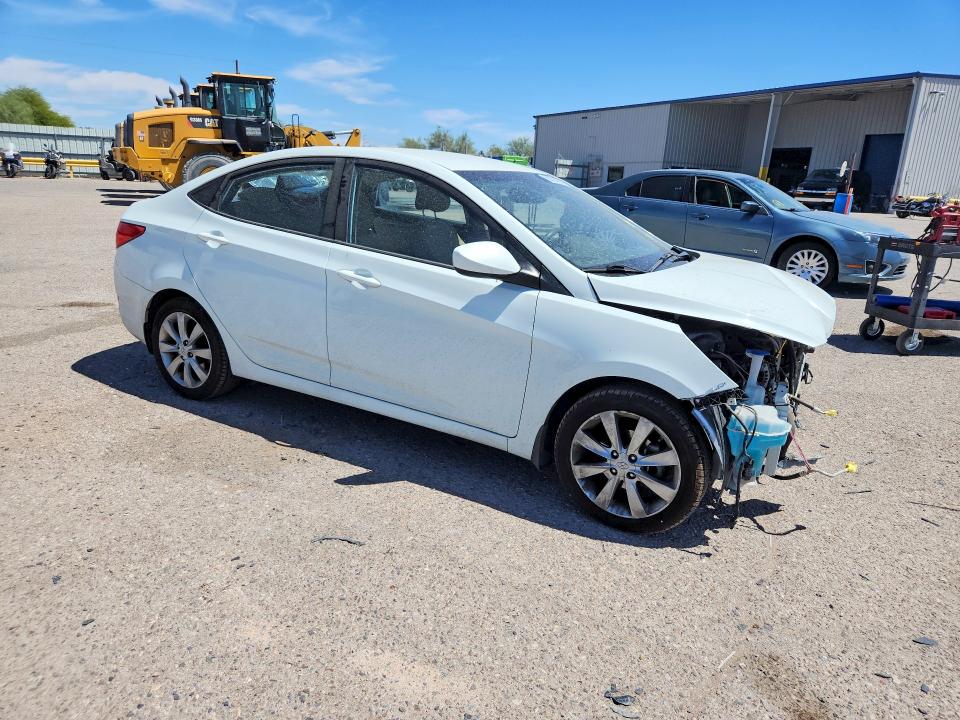 2012 Hyundai VIN KMHCU4AE5CU256310 COPART salvage auction — FRONT END, Az - Cert Of Title - Salvage, sold $1,150 on 2026-07-10 (photo 4)