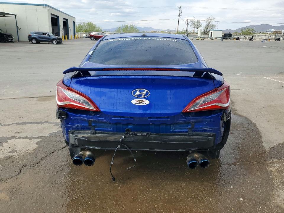 2013 Hyundai Genesis VIN KMHHU6KJ9DU101192 COPART salvage auction — REAR END, Tx - Salvage Vehicle Title, sold $400 on 2026-07-28 (photo 6)