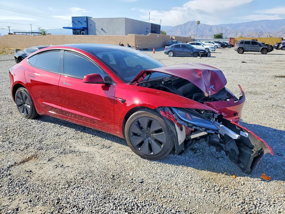 2025 Tesla Model 3 VIN 5YJ3E1EA6SF047267 COPART salvage auction — FRONT END, Salvage Title, sold $8,600 on 2026-07-15 (photo 4)