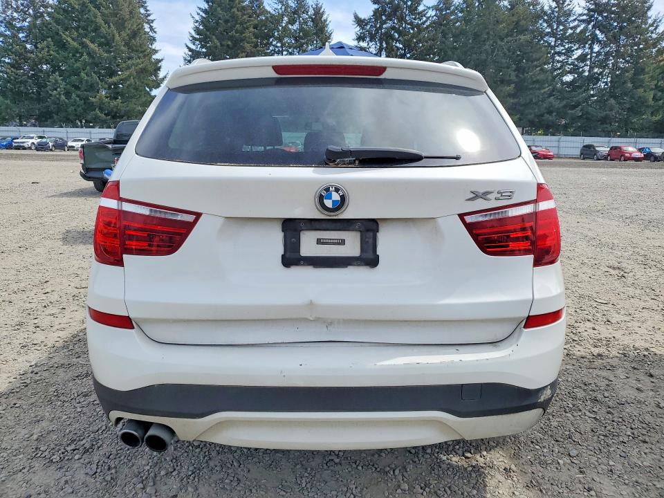 2017 BMW X3 VIN 5UXWZ7C57H0T44077 COPART salvage auction — REAR END, Ca - Dis/Dlr/Exp Only Clean Title (P), sold $875 on 2026-07-07 (photo 6)