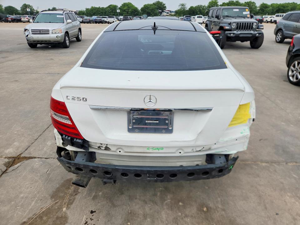 2014 Mercedes-benz C-klasse VIN WDDGJ4HB0EG265790 COPART salvage auction — REAR END, Tx - Salvage Vehicle Title, sold $2,550 on 2026-07-20 (photo 6)