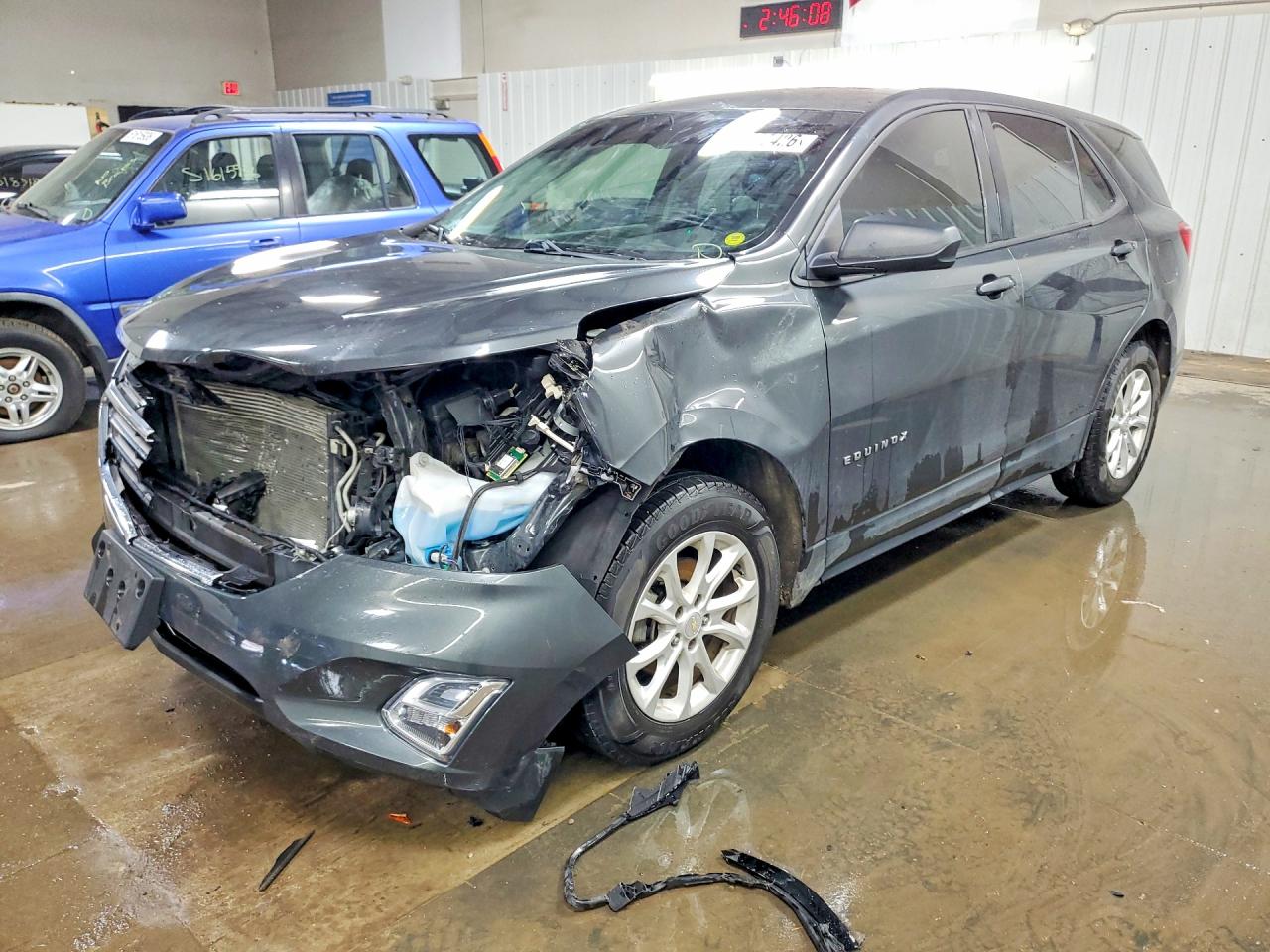 2018 Chevrolet Equinox VIN 2GNAXHEV8J6114864 COPART salvage auction — Front End, IL - SALVAGE CERTIFICATE, sold $1,850 on 2026-06-30 (photo 1)