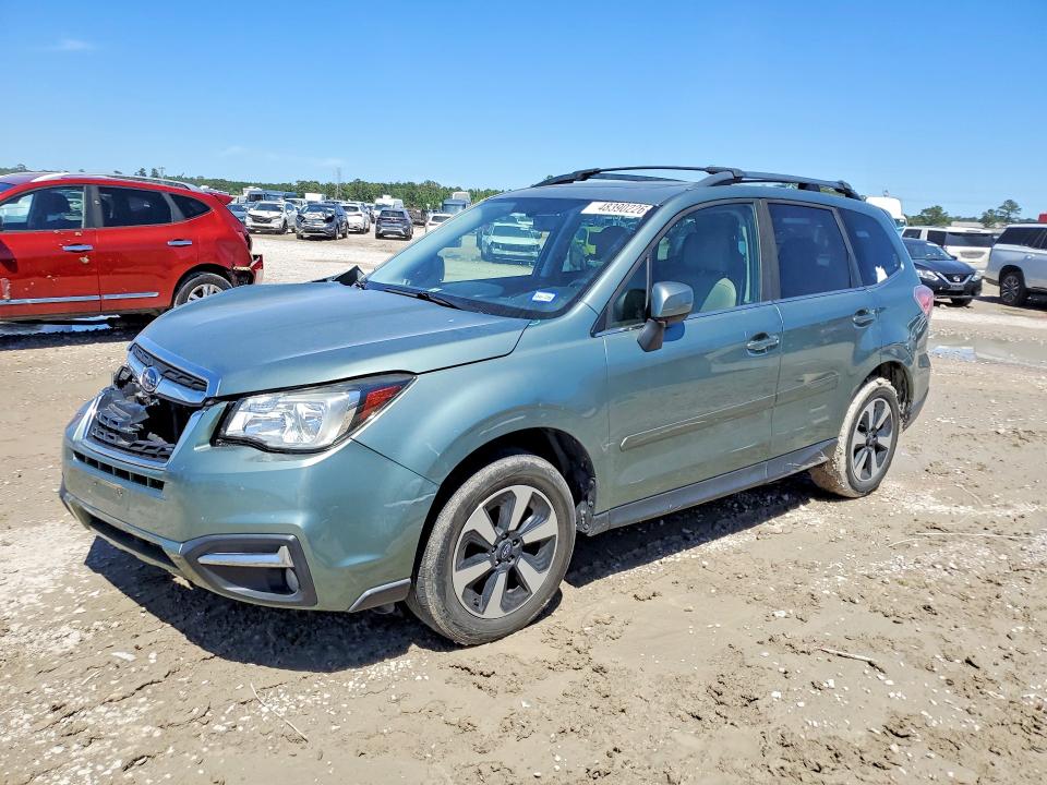 2018 Subaru Forester VIN JF2SJAJC5JH414769 COPART salvage auction — FRONT END, Tx - Salvage Vehicle Title, sold $3,650 on 2026-07-17 (photo 1)