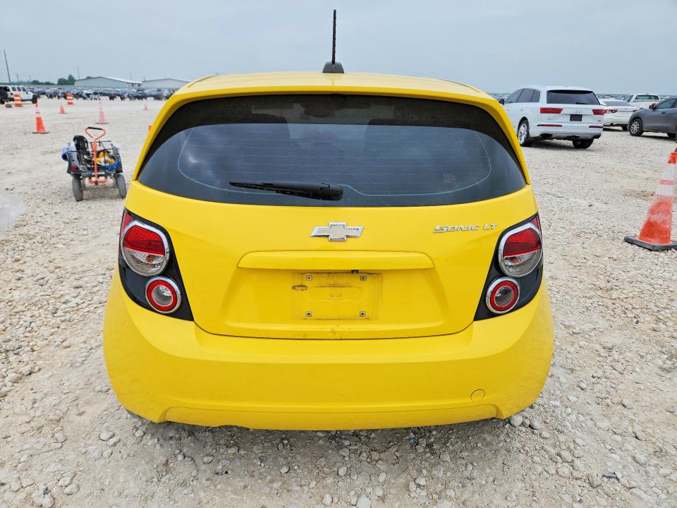2015 Chevrolet SONIC VIN 1G1JC6SH2F4178990 COPART salvage auction — FRONT END, Tx - Salvage Vehicle Title, sold $925 on 2026-07-02 (photo 6)