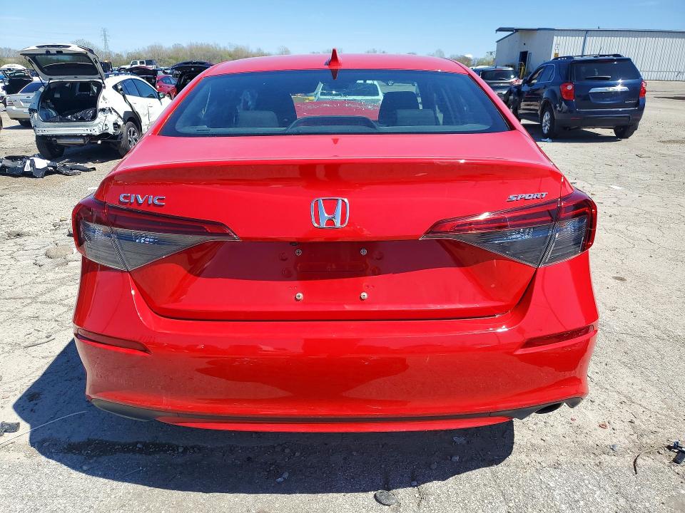 2022 Honda Civic VIN 2HGFE2F59NH571582 COPART salvage auction — FRONT END, IL - SALVAGE CERTIFICATE, sold $3,950 on 2026-07-03 (photo 6)