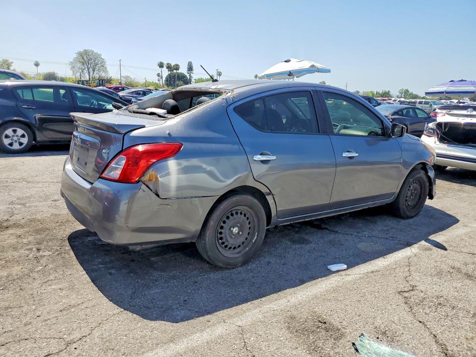 2018 Nissan Versa VIN 3N1CN7AP5JL800187 COPART salvage auction — FRONT END, Ca - Salvage Certificate, sold $375 on 2026-07-02 (photo 3)