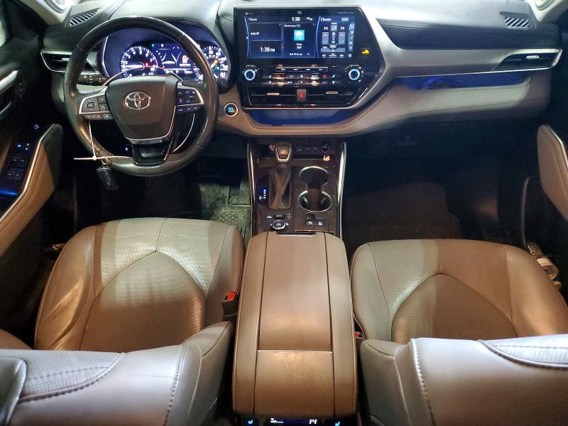 2021 Toyota Highlander VIN 5TDFZRBH0MS103459 COPART salvage auction — REAR END, Salvage Title, sold $5,200 on 2026-07-30 (photo 8)