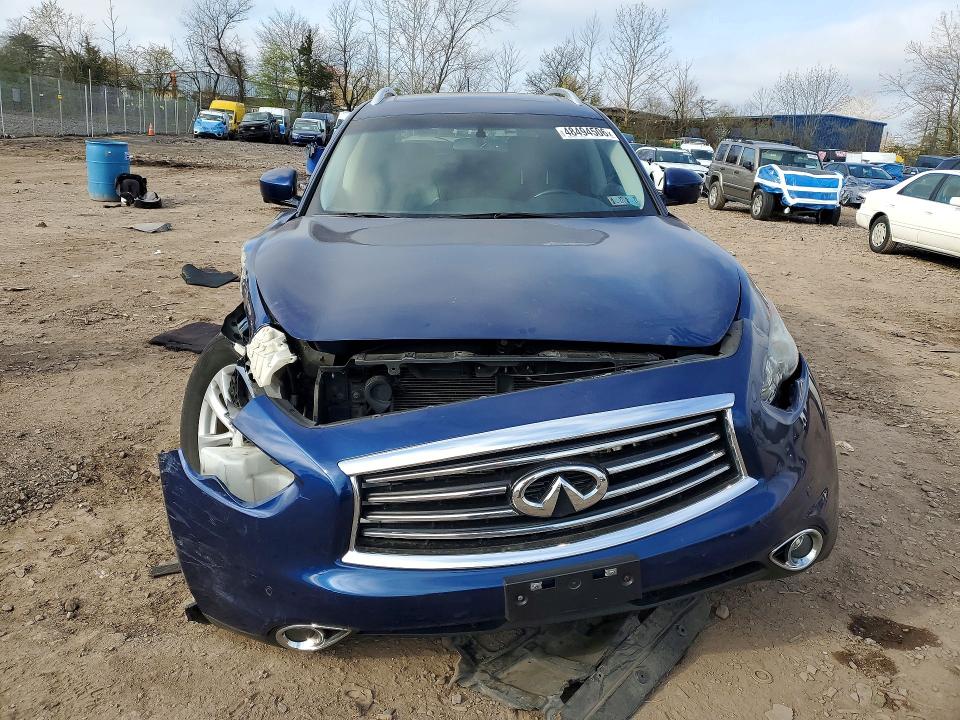 2016 Infiniti Qx70 VIN JN8CS1MW9GM752542 COPART salvage auction — FRONT END, PA, sold $1,800 on 2026-07-20 (photo 5)