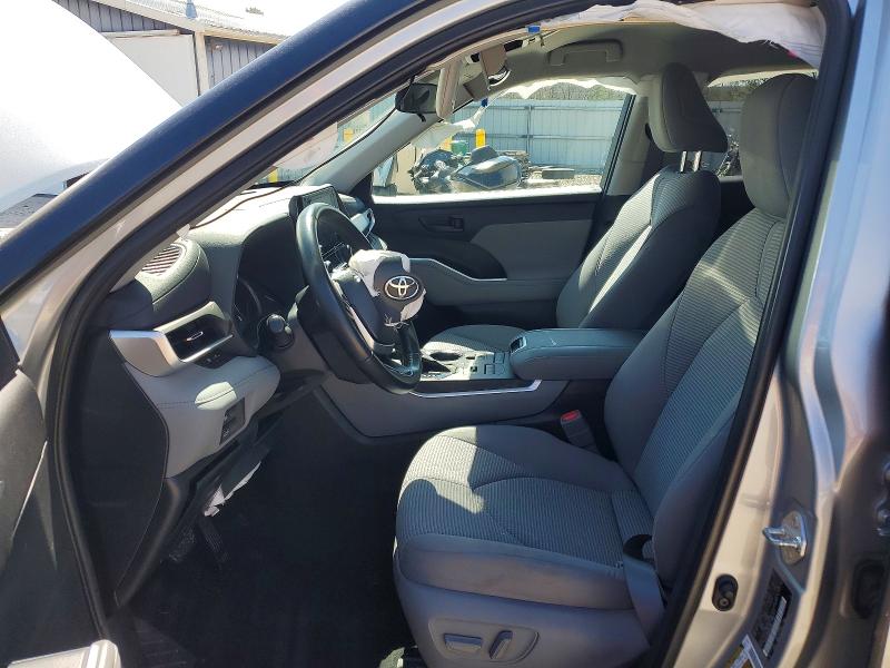 2022 Toyota Highlander VIN 5TDBZRBH9NS218044 COPART salvage auction — FRONT END, Id - Salvage Certificate Of Title, sold $10,700 on 2026-07-08 (photo 7)