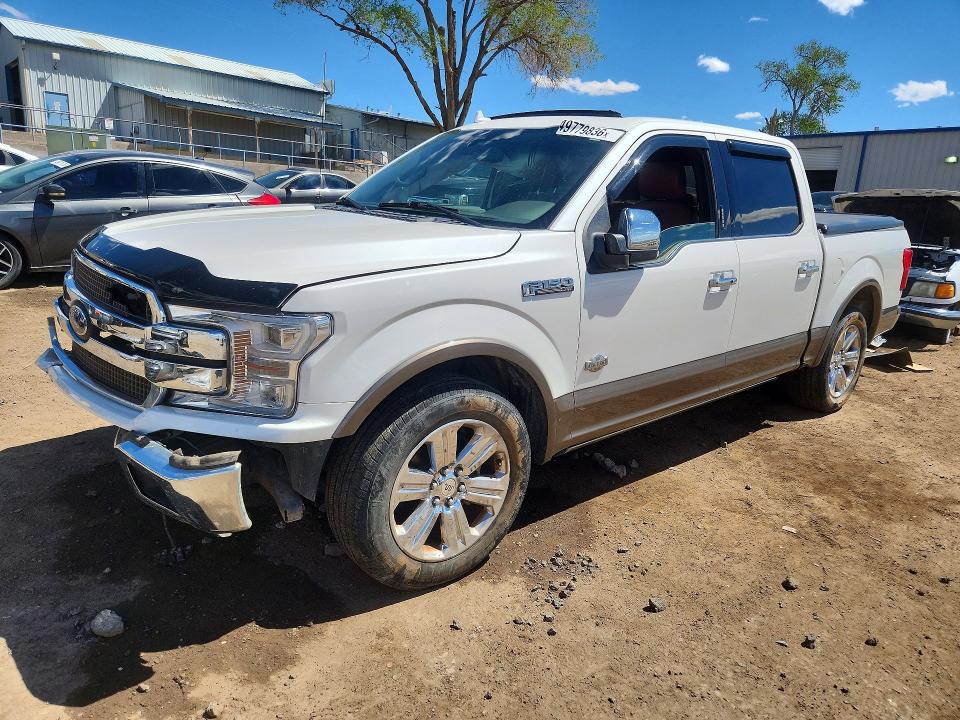 2018 Ford F-150 VIN 1FTEW1C5XJFA86854 COPART salvage auction — FRONT END, SC - CERT OF TITLE-SALVAGE, sold $8,000 on 2026-07-02 (photo 1)
