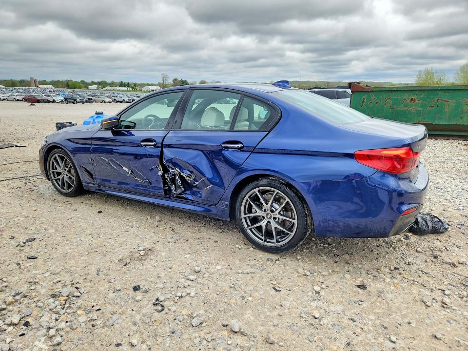 2018 BMW 5 series VIN WBAJA7C58JWA73178 COPART salvage auction — SIDE, MI - CERTIFICATE OF TITLE, sold $8,400 on 2026-07-02 (photo 2)